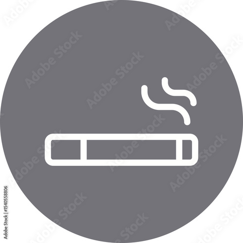 Smoke single icon vector illustration