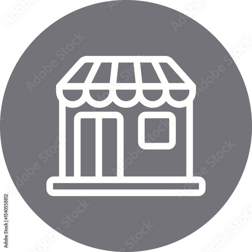 Shop single icon vector illustration