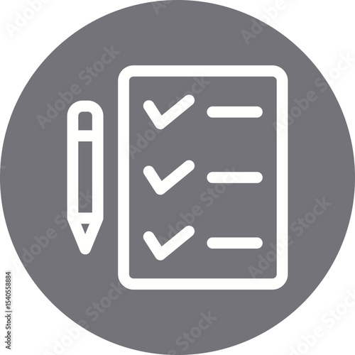 Todo list single icon vector illustration