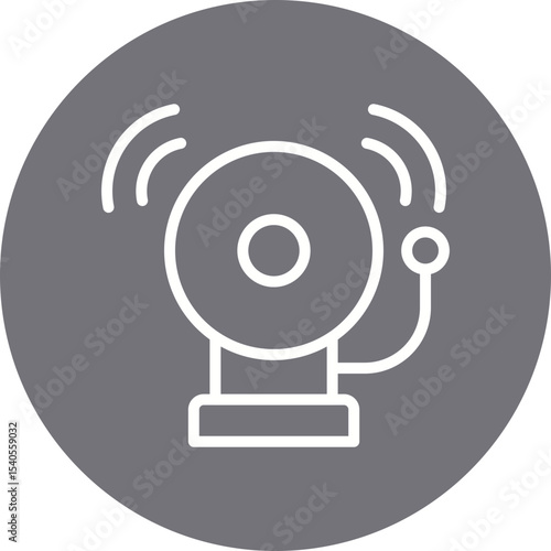 Bell single icon vector illustration