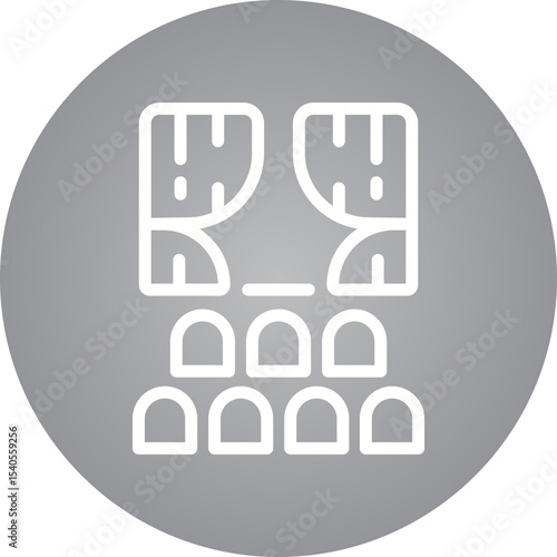 Cinema single icon vector illustration