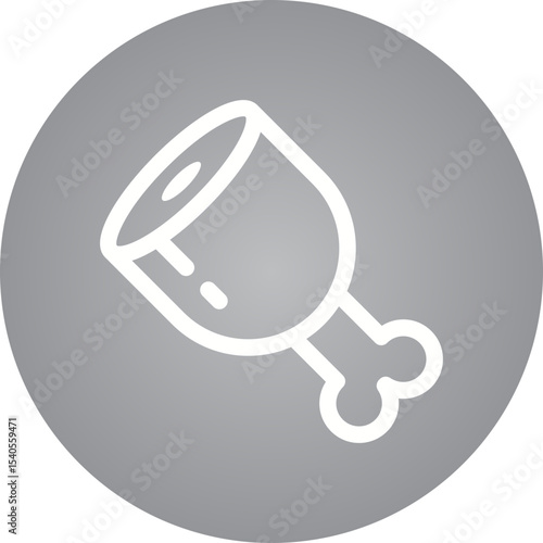 Meat single icon vector illustration