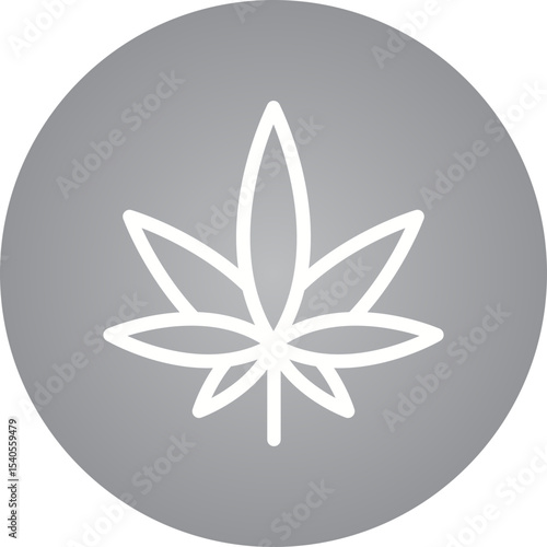 Marijuanna single icon vector illustration