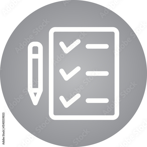 Todo list single icon vector illustration