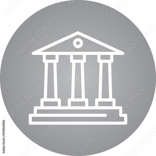 Bank single icon vector illustration