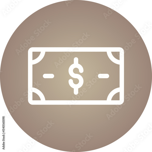 Cash single icon vector illustration
