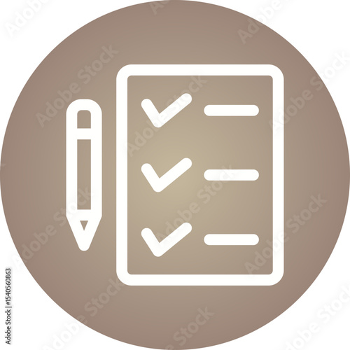 Todo list single icon vector illustration