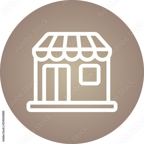 Shop single icon vector illustration