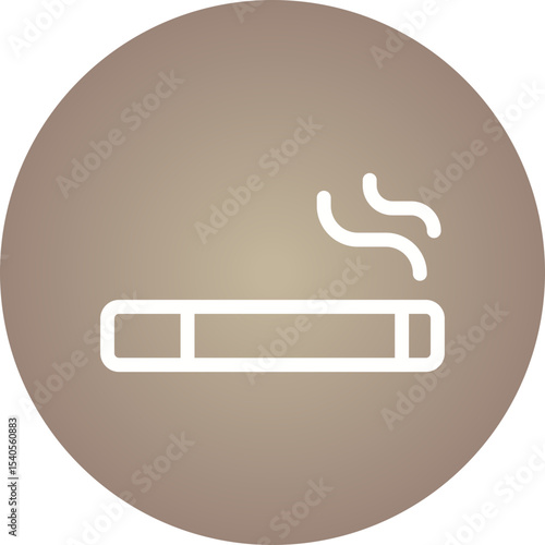 Smoke single icon vector illustration