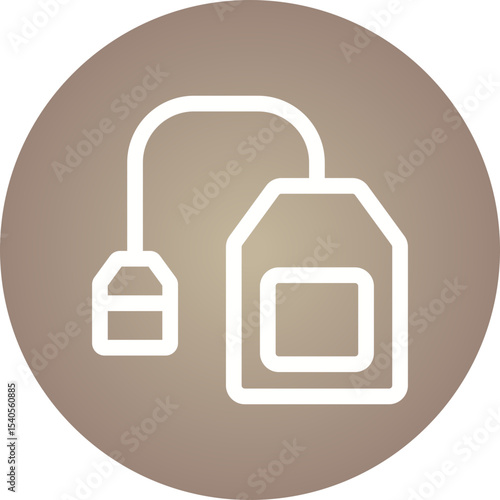 Tea bag single icon vector illustration