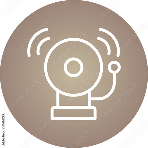 Bell single icon vector illustration