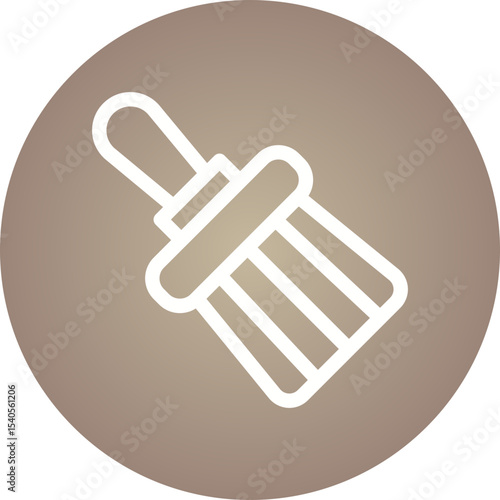 Brush single icon vector illustration