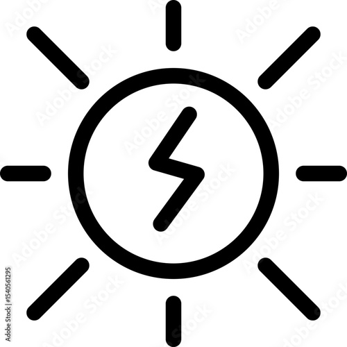 Electric single icon vector illustration