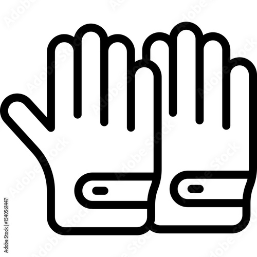 Gloves single icon vector illustration