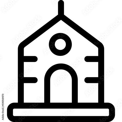 House single icon vector illustration