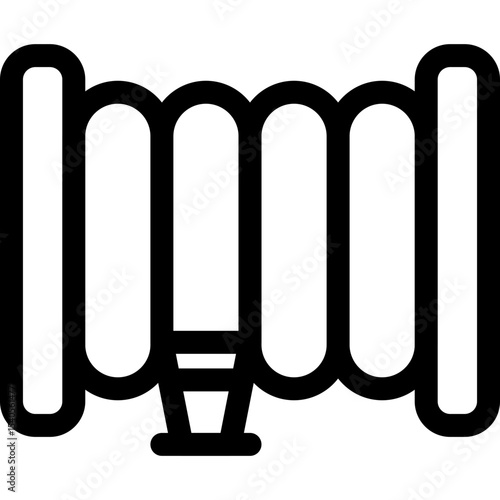 Hose single icon vector illustration
