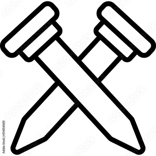 Nails single icon vector illustration
