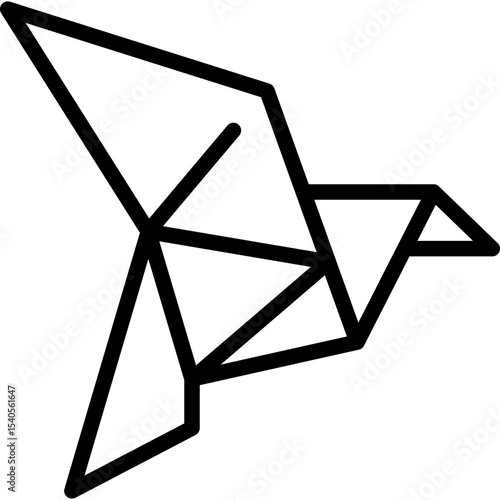 Paper art single icon vector illustration