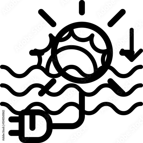 Sun single icon vector illustration