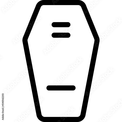 Coffin single icon vector illustration