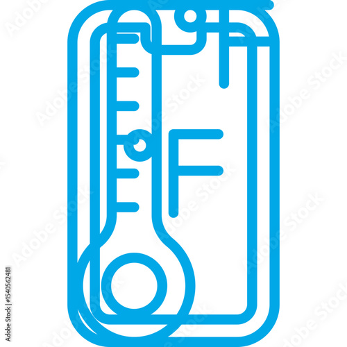 Farenhite single icon vector illustration