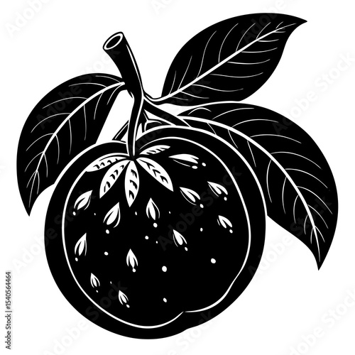 vector illustration of an apple tree
