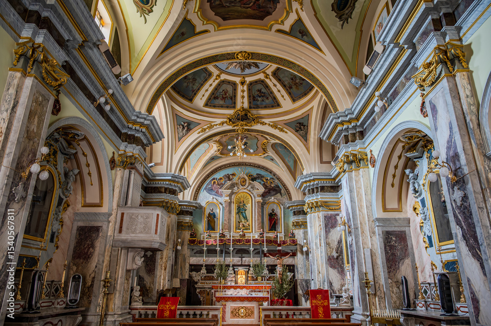 Fototapeta premium Frosolone, Molise. Church of San Pietro Apostolo 2025
