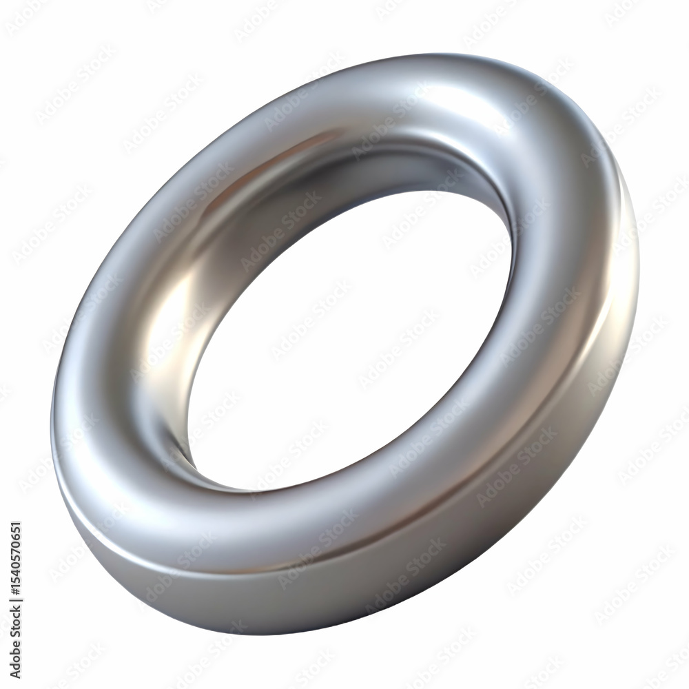 Silver ring isolated on transparent background Silver ring isolated on transparent background