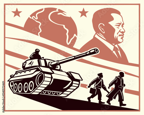 Civilians Trapped Between War Tanks Concept Art