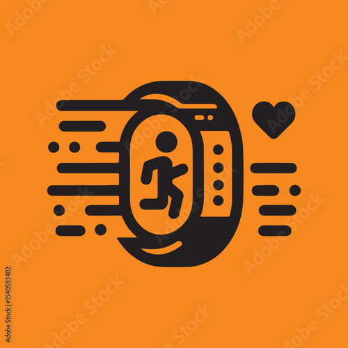 fitness tracker icon vector 