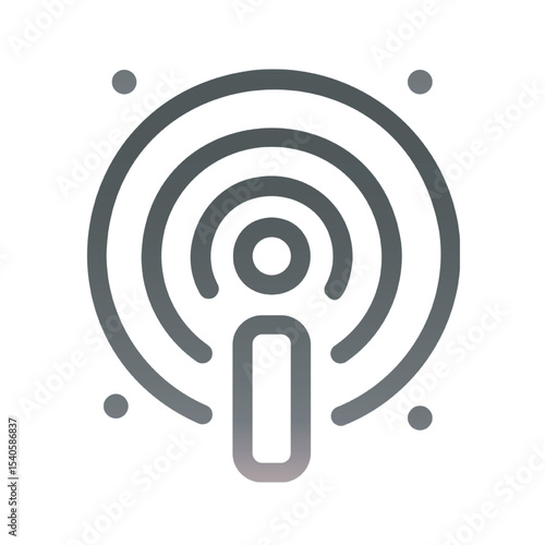 Connecting People Through Information A Network Communication Concept. Illustration Vector