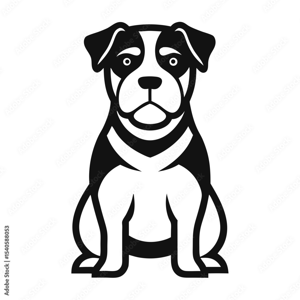 Fototapeta premium vector illustration of a dog