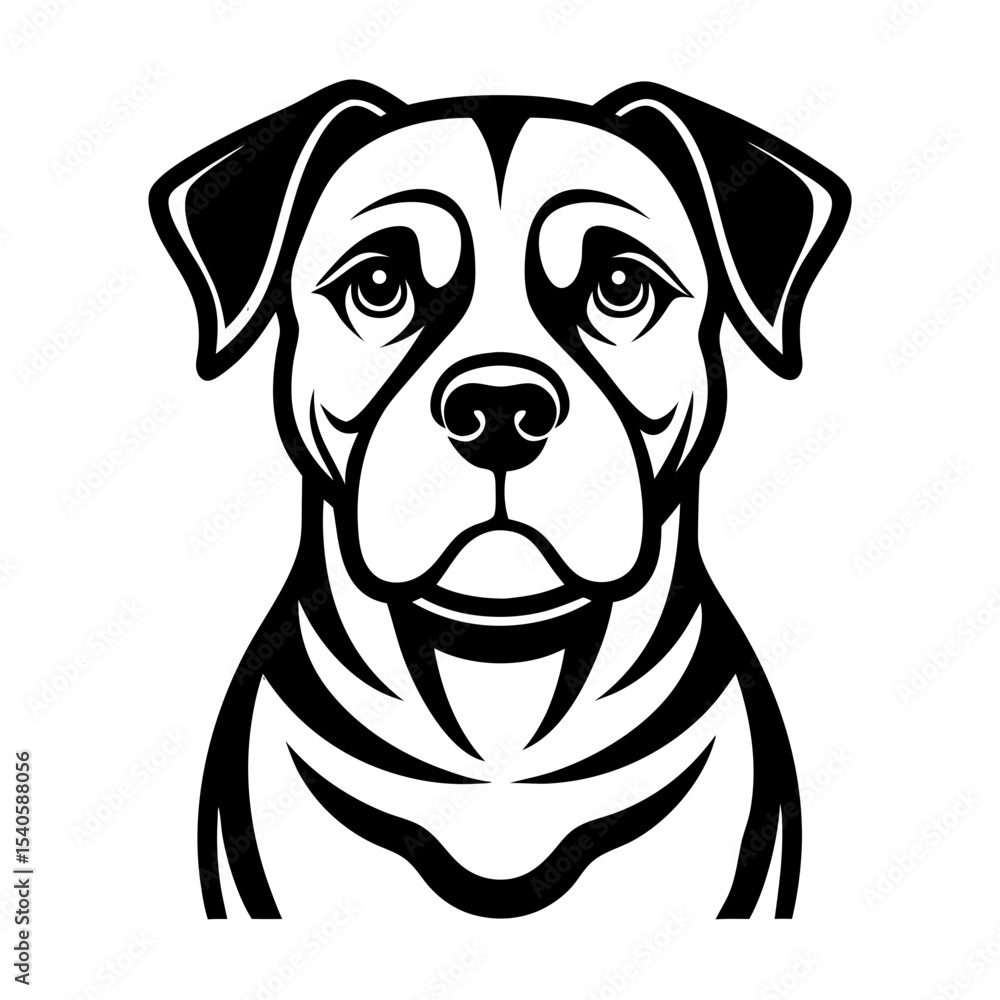Fototapeta premium vector illustration of a dog