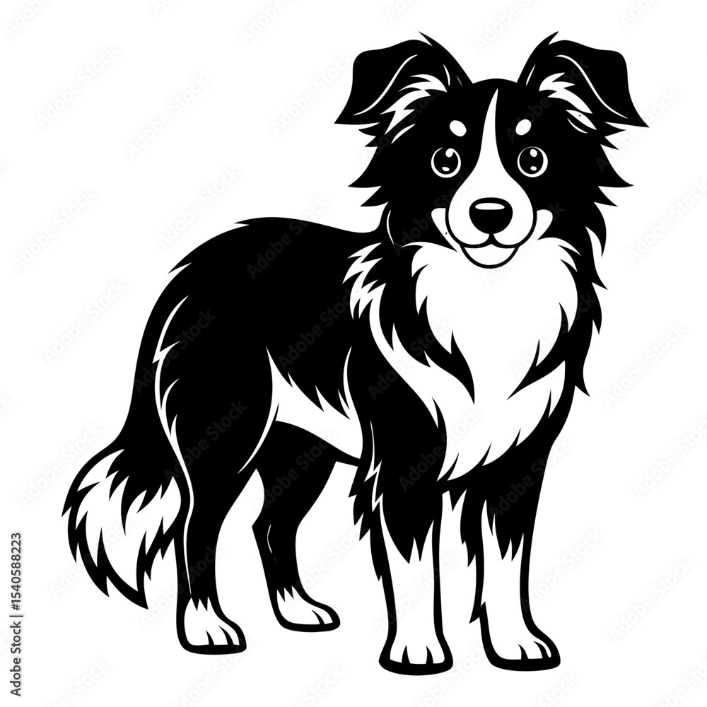 Fototapeta premium vector illustration of a dog