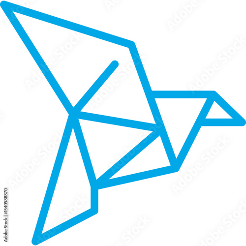 Paper art single icon vector illustration