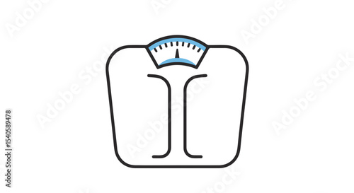 A weighing scale indicating healthy weight.