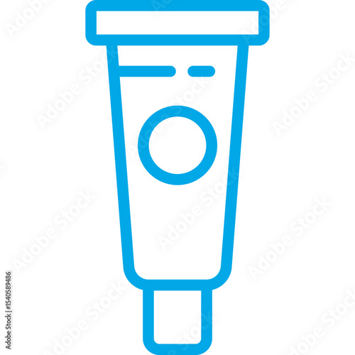 Tube single icon vector illustration