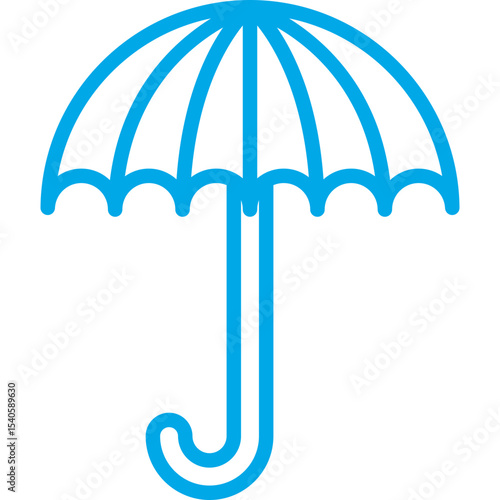 Umbrella single icon vector illustration