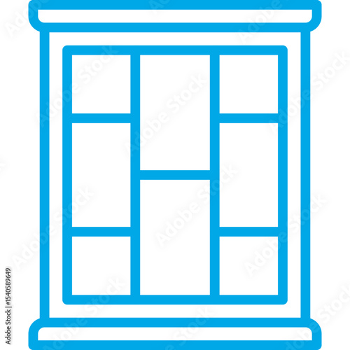 Window single icon vector illustration