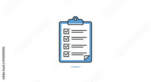 Checklist on clipboard icon.