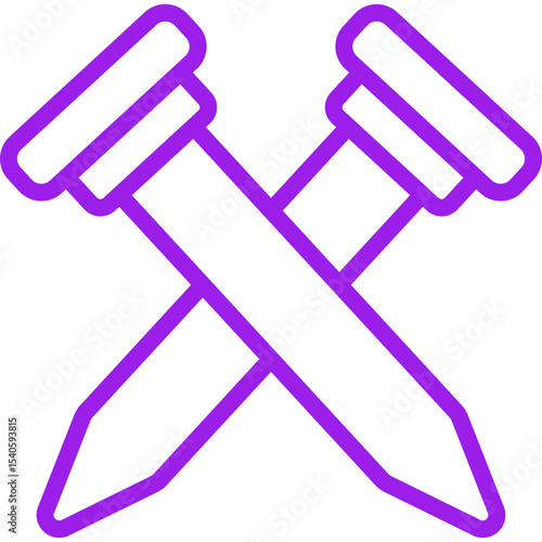 Nails single icon vector illustration