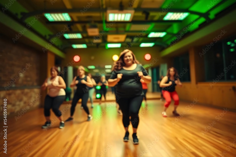 Group of diverse inclusive people doing workout warmup in fitness class Group of diverse inclusive people doing workout warmup in fitness class