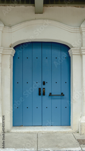 old, medieval-like, wooden door