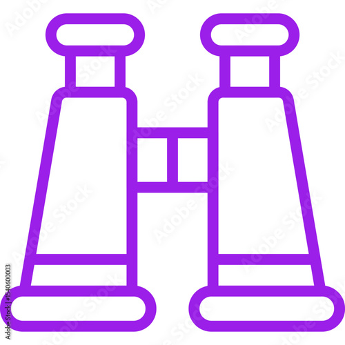 Binoculars single icon vector illustration