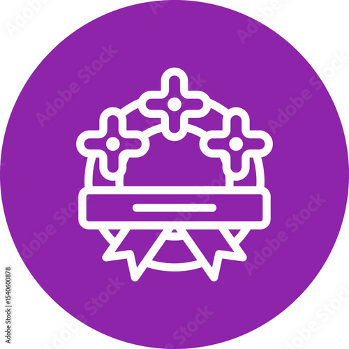 Flowers single icon vector illustration