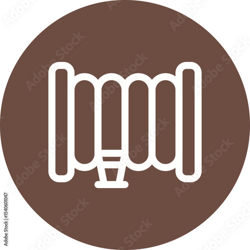 Hose single icon vector illustration
