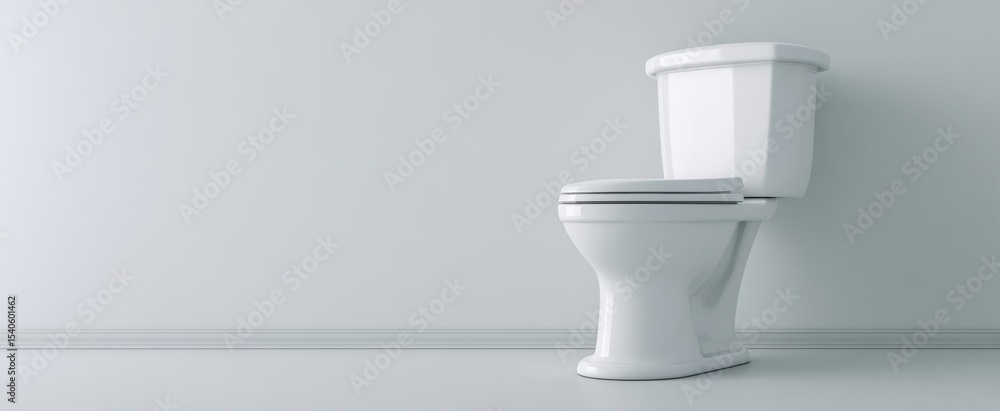 The elegant white toilet standing in a minimalistic bathroom setting. The elegant white toilet standing in a minimalistic bathroom setting.