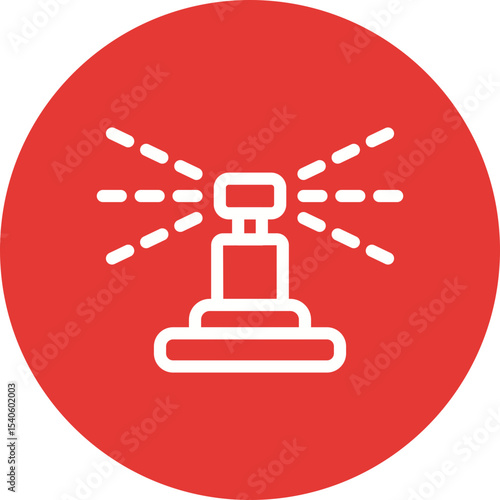 Siren single icon vector illustration
