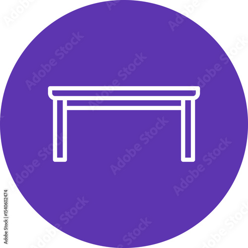 Table single icon vector illustration