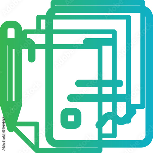 Notes single icon vector illustration